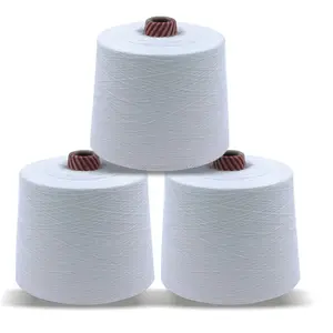 Offre Spéciale meilleur prix 22/1 fil de coton peigné blanc fil de haute qualité avec emballage en carton