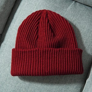 Gorro de Lana Merino 100% para Mujer y Hombre, Gorro de Invierno Cálido, Suave, Tejido, Grueso, Gorro de Punto, Gorro de Esquí - Product Image 1