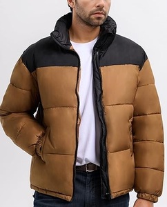 Wholesale Price Winter Two Tone Puffer <b>Jacket</b> for Men Slim Fit Outdoor <b>Waterproof</b> Windproof <b>Warm</b> - Product Image 3