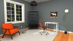 Sillón de madera de diseño escandinavo europeo moderno, tela de silla de frijol de estilo asiático victoriano industrial rústico de mediados de siglo - Product Image 6