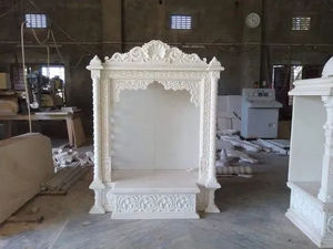 Vente en gros de temples d'intérieur de temple en marbre blanc en pierre naturelle pour les maisons et les bureaux à bas prix - Product Image 2