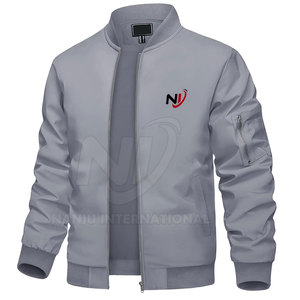 Custom Design Plus Size Casual <b>Men's</b> Stand Collar Waterproof Quick Dry Breathable 100% Polyester Winter Bomber <b>Jacket</b> Hot Sale - Product Image 1