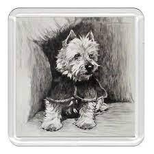 Ajoutez une touche de charme canin à votre espace avec un sous-verre en acrylique sur le thème des chiens Un accessoire élégant et fonctionnel pour les amoureux des animaux domestiques - Product Image 4