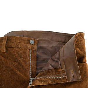 Pantalon en cuir uni pour homme – Nouvelle collection – En stock – Produit phare - Product Image 5