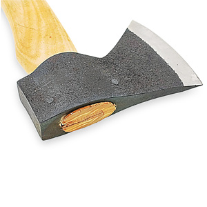 Pedidos a granel personalizados al por mayor, servicio OEM ODM, hacha de acero inoxidable de alto carbono con mango de fibra de vidrio de madera, herramienta para acampar - Product Image 4