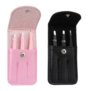 Pince à épiler à sourcils en acier inoxydable de qualité professionnelle de toutes les couleurs, pointe arrondie, épilateur de sourcils personnalisé, vente en gros - Product Image 1