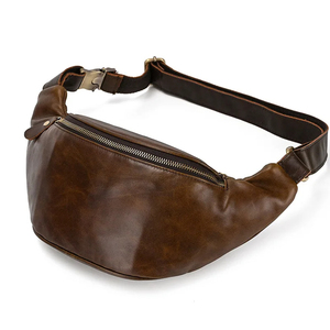 Sac de taille en cuir résistant à l'usure Fanny Pack téléphone poitrine sacs pour homme voyage sport épaule messager petits sacs - Product Image 5