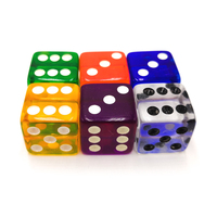 Jeu de dés polyédriques en acrylique transparent pour les jeux de rôle et les jeux décontractés