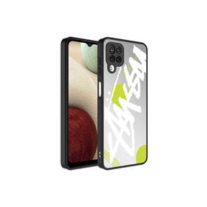 Coque de téléphone Samsung pour Galaxy A12 avec motif miroir et protection de l'appareil photo - Coque en silicone brillant - Design de coque arrière ATA - Product Image 1