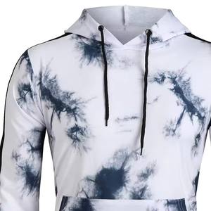 Sweat à capuche surdimensionné 100% coton pour homme avec motif brodé automne saison pull à motif solide impression numérique pull vierge - Product Image 3