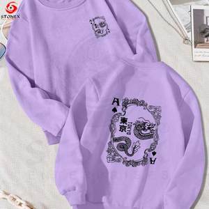 Custom Men's Crew Neck Sweatshirt Fashion Streetwear Fleece Pullover High Quality OEM ODM Wholesale Apparel Custom Logo Print - Product Image 5