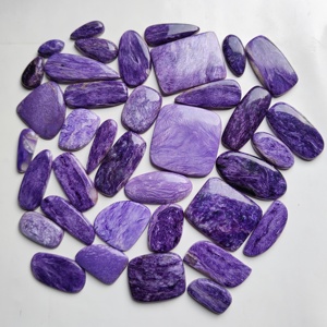 Vente en gros 100% cabochon de charoite naturelle de haute qualité approvisionnement en vrac de pierres précieuses en vrac pour bijoutier - Product Image 2