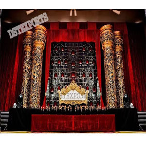 ของตกแต่งเวทีงานแต่งงานในฝันของตกแต่งเวทีแต่งงานสุดมหัศจรรย์ทำจากเส้นใยแบบโบราณจากสหรัฐอเมริกาสำหรับงานแต่งงานแบบตะวันตก - Product Image 1