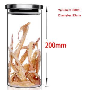 Frascos de Vidrio Ecológicos para Alimentos HOCHANNELME con Tapa de Acero Inoxidable, Capacidad de 500 ml, Estilo Moderno, Almacenamiento de Especias, Uso en la Cocina - Product Image 1