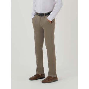 ALKAS MC2413 Pantalon Chino Décontracté Coupe Droite en Laine et Coton Taille Moyenne, Fermeture Éclair, Couleur Unie, Formel Classique XL - Product Image 3