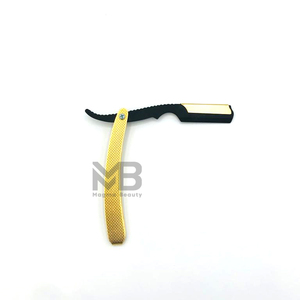 Rasoir manuel professionnel en acier inoxydable pour hommes avec lame unique pour la coupe de la barbe et le toilettage du barbier - Product Image 2