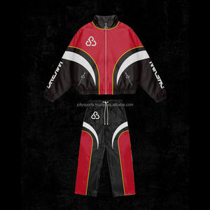 เสื้อกันลมมีฮู้ดสำหรับผู้ชายไซส์ใหญ่พิเศษเสื้อกันหนาวแบบมีซิปชุดวอร์มกันลมออกแบบได้ตามต้องการ - Product Image 3