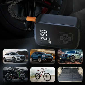 Pompe à air électrique numérique sans fil pour gonflage des pneus de voiture, de vélo et de moto, en plastique ABS, pression d'air 150 psi, Vlo Ballon - Product Image 5