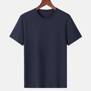 Nouveau T-shirt à logo personnalisé à la mode pour hommes 100% coton Long avec motif imprimé - Product Image 3