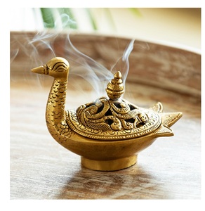 wholesale supplier Brass <b>Incense</b> <b>Sticks</b> <b>Holder</b> manufacturer Pure Brass Flower Agarbatti <b>Stick</b> Stand - Product Image 6