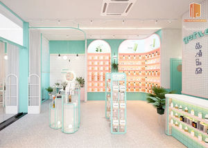 ตู้โชว์ชั้นนำของร้านขายยาในคลินิกแบบตะวันตกไฟ LED ปรับแต่งได้ตามต้องการ - Product Image 3