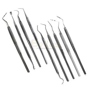 Kit de examen dental profesional de acero inoxidable 2025 con escalador de sonda de espejo instrumentos quirúrgicos de cuidado bucal autoclavables - Product Image 1