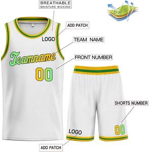 Ensemble d'uniformes de basket-ball de sport Dernière tendance Uniforme de basket-ball imprimé par sublimation Ensemble de basket-ball d'entraînement - Product Image 3