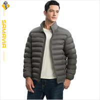 Veste d'hiver pour homme Samavia, imperméable, respirante, avec fermeture éclair, doublure en coton, style tendance pour l'extérieur