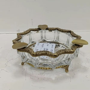 Bol en métal et en verre Bol de service de taille personnalisée de la meilleure qualité du fabricant en Inde - Product Image 1