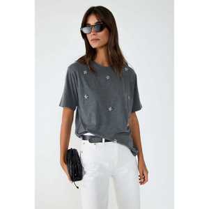 T-shirt à col rond coupe décontractée - Product Image 1