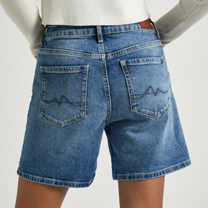 Short en jean léger de haute qualité avec impression de logo personnalisé pour femmes vente en gros décontracté Style sexy poches d'été taille - Product Image 6