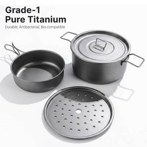 Juego <span class=keywords><strong>de</strong></span> Utensilios <span class=keywords><strong>de</strong></span> Cocina <span class=keywords><strong>de</strong></span> <span class=keywords><strong>Titanio</strong></span> Puro, Ecológico, Duradero, Ultraligero, Ollas y <span class=keywords><strong>Sartenes</strong></span> <span class=keywords><strong>de</strong></span> <span class=keywords><strong>Titanio</strong></span> para Acampar - Product Image 5