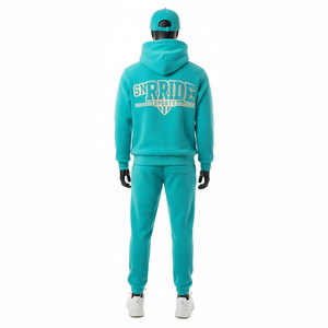 ชุดวอร์มผู้ชายแบบมีฮู้ด ดีไซน์ล่าสุด ผ้าฝ้ายฟลีซ 100% สำหรับฤดูหนาว คุณภาพสูง ปักลายตามสั่ง ระบายอากาศได้ดี ราคาขายส่ง - Product Image 2