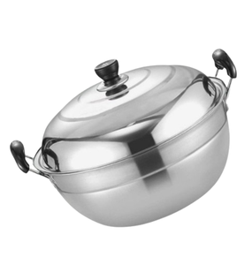 Hotpot con acabado de espejo para mesa de acero inoxidable, nuevo diseño elegante, suministros de alimentos, cazuela para servir Hotpot - Product Image 2