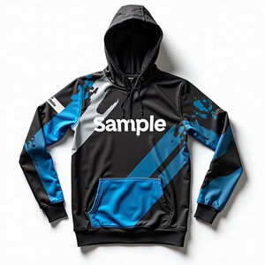 Sudadera con Capucha para Hombre, Duradera, Estilo Urbano, Sublimada, Personalizada, 100% Poliéster, Tejido Básico Mezclado con Algodón - Product Image 3