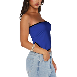 เสื้อเกาะอกแบบเรียบง่ายเสื้อสายเดี่ยวสำหรับใส่ลำลองสวมใส่สบายสไตล์ง่ายๆสำหรับเครื่องแต่งกายฤดูร้อน - Product Image 4