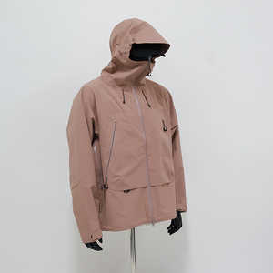 Veste de pluie unisexe imperméable de haute qualité à coque rigide avec fermeture éclair, design personnalisé pour homme, coupe-vent respirant à une seule couche pour l'automne - Product Image 4