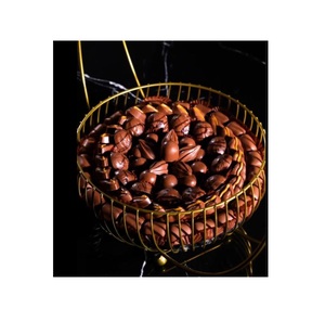 Bandeja para servir chocolate con alambre de Metal dorado de calidad Superior, bandeja para servir dulces de Chocolate decorativa de mesa estándar a la venta - Product Image 1