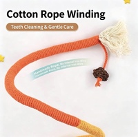 Jouets à mâcher pour chats en corde de coton tressée pour chatons et chats d'intérieur, jouets interactifs pour la dentition, jouets pour animaux de compagnie, vente en gros