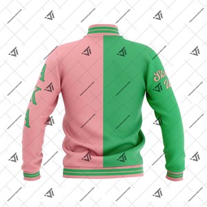 เสื้อแจ็กเก็ตมีแถบปักลายสำหรับผู้หญิงเสื้อแจ็กเก็ตทีมกรีกอัลฟ่า | Kapa - Product Image 2