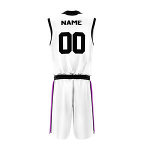 Uniforme de basket-ball à marque privée en gros, prix de gros, uniforme de basket-ball sans manches personnalisé, tissu respirant, uniforme de basket-ball uni, service OEM - Product Image 4