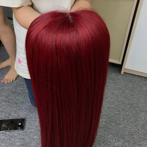 Couleur des cheveux rouges, cheveux humains femmes vente en gros cheveux vierges vietnamiens perruque avant en dentelle pour noir Transparent DHL VIP - Product Image 3