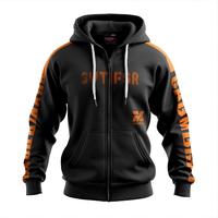 Sweat à capuche unisexe personnalisé en polaire avec poche pour l'hiver |   Options d'impression et de broderie de logo OEM/ODM |   370g Polyester/Nylon Imperméable