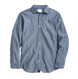 Top Sale Best Design <b>Men's</b> Chambray <b>Shirt</b> Casual Cotton Long Sleeve Breathable Comfortable for Casual Wear Made in Bangladesh - Product Image 6