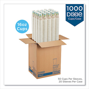 แก้วกระดาษ Dixie PerfecTouch ขนาด 16 ออนซ์ ลาย Coffee Haze บรรจุ 50 ใบ/ซอง 20 ซอง/กล่อง 1000 แก้ว รุ่น 5356CDCT - Product Image 3