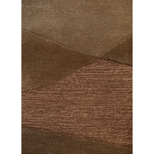 พรมขนสัตว์และใยวิสโคสทอมือสีเบจและสีน้ำตาล รุ่น TNQ-3300 ลายแบบนามธรรม สำหรับตกแต่งห้องนั่งเล่น พรมทรงสี่เหลี่ยมผืนผ้า - Product Image 3