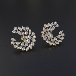 Avarta Elegant Sterling Silver <b>Fine</b> <b>Stud</b> <b>Earrings</b> Elegant Jewellery Design - Product Image 2