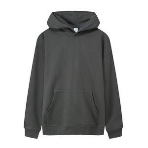 Sweats à capuche pour hommes grande taille personnalisés 100% coton pulls molletonnés épais et surdimensionnés en coton épais de haute qualité - Product Image 1