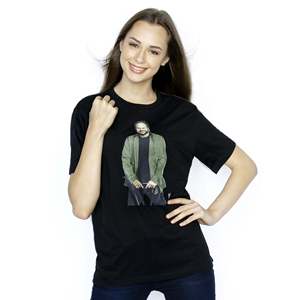 Camiseta Negra KC Photo Tee 100% Algodón Transpirable Oversize con Logotipo, Peso de Tela 180g, Camisetas Estampadas de Diseñador - Product Image 1