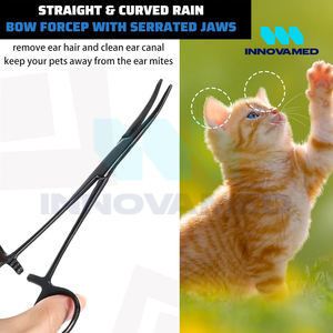 คีมล็อกห้ามเลือดเครื่องมือผ่าตัดด้วยมือแบบใช้ซ้ำได้รูปทรงโค้งแข็งแรงทนทานกันลื่น - Product Image 6